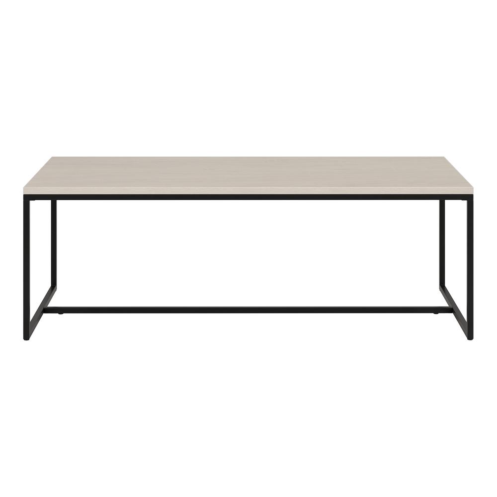 Boone 47" Wide Rectangular Coffee Table in Alder White