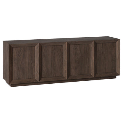 Morse Rectangular TV Stand for TV's up to 75" in Alder Brown
