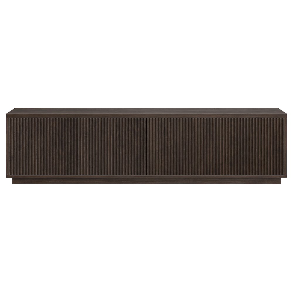 Hanson Rectangular TV Stand for TV's up to 85" in Alder Brown