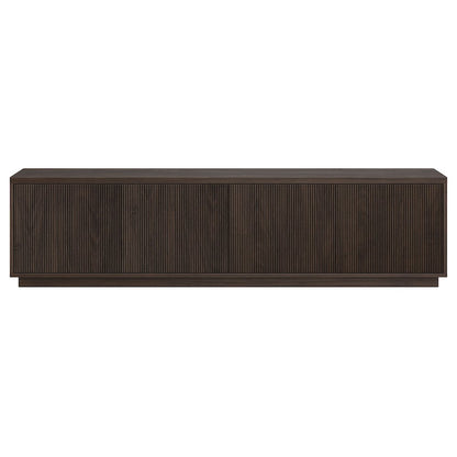 Hanson Rectangular TV Stand for TV's up to 85" in Alder Brown