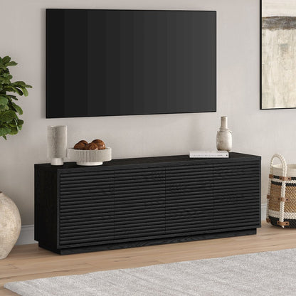 Tullis Rectangular TV Stand for TV's up to 78" in Black Grain