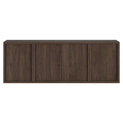 Savin Rectangular TV Stand for TV's up to 75" in Alder Brown