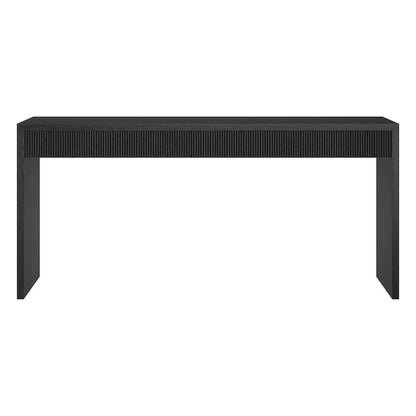 Lawrence 64" Wide Rectangular Console Table in Black Grain