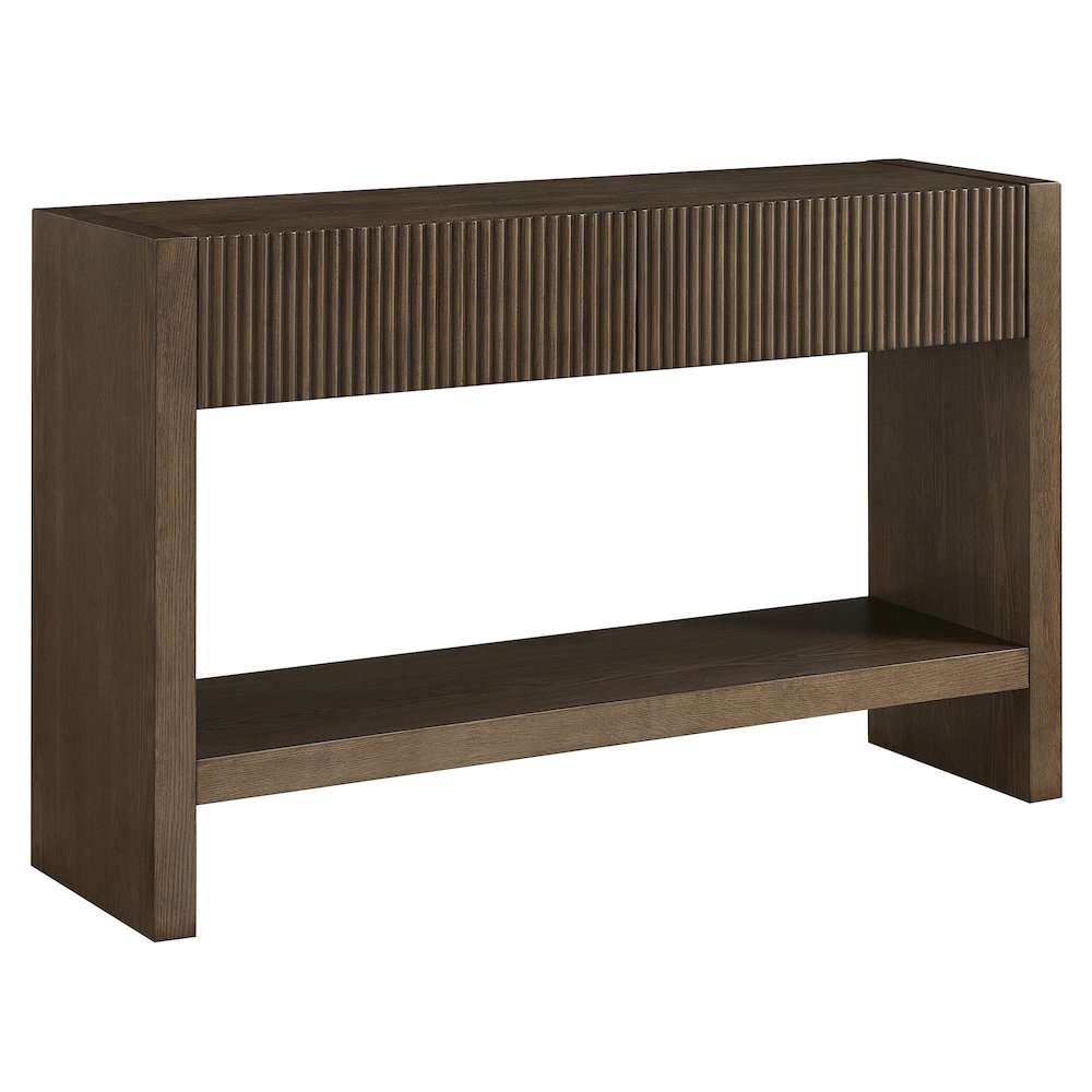 Henn&Hart 48" Rectangular Fluted Console Table, Ribbed Entryway Table, Sofa