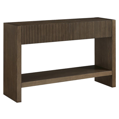 Henn&Hart 48" Rectangular Fluted Console Table, Ribbed Entryway Table, Sofa