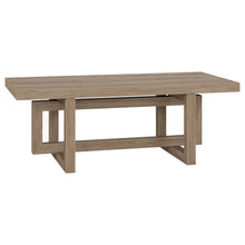 Breslow 47" Wide Rectangular Coffee Table in Antiqued Gray Oak