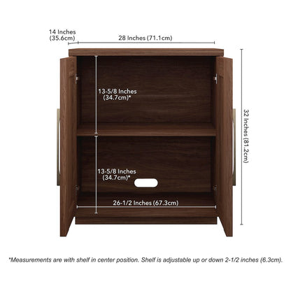 Henn&Hart 28'' Rectangular Accent Cabinet, Modern Sideboard Buffet Cabinet with