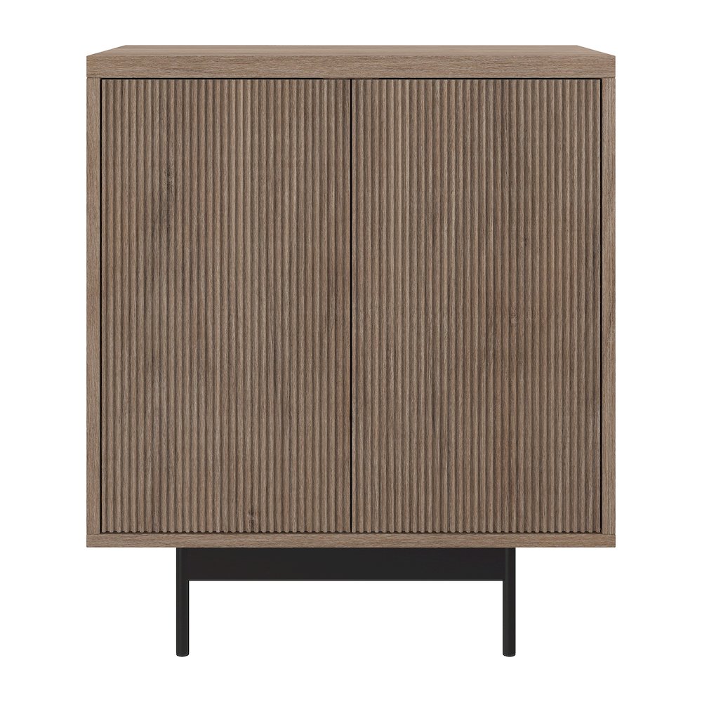 Whitman 28" Wide Rectangular Accent Cabinet in Antiqued Gray Oak