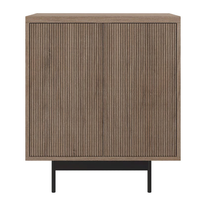 Whitman 28" Wide Rectangular Accent Cabinet in Antiqued Gray Oak