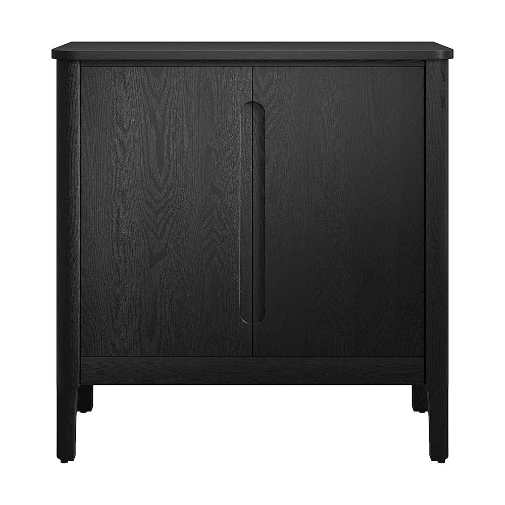 Henn&Hart 32" Solid Wood Rectangular Accent Cabinet, Modern Sideboard Buffet