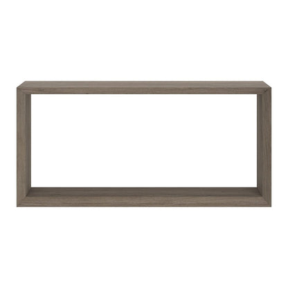 Osmond 64" Wide Rectangular Console Table in Antiqued Gray Oak