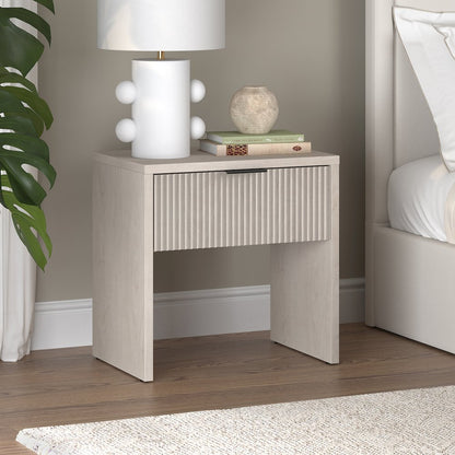 Kenslow 24" Wide Rectangular Nightstand in Alder White