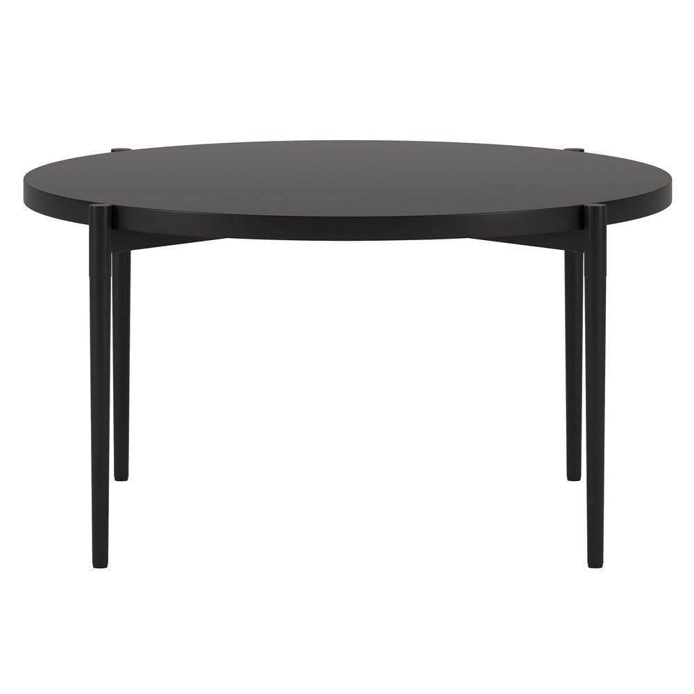 Wayne Round Coffee Table in Blackened Bronze