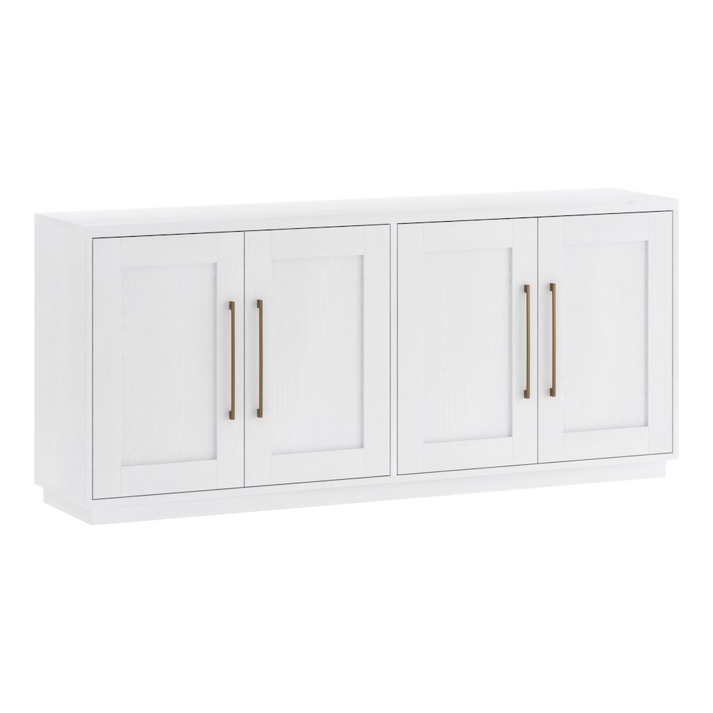 Henn&Hart 68" Sideboard Buffet Cabinet, Modern Credenza with 4 Panel Doors