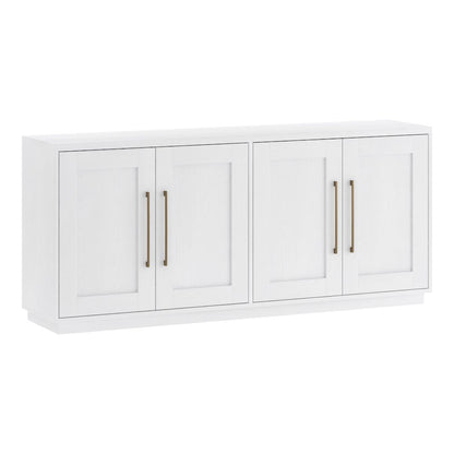 Henn&Hart 68" Sideboard Buffet Cabinet, Modern Credenza with 4 Panel Doors