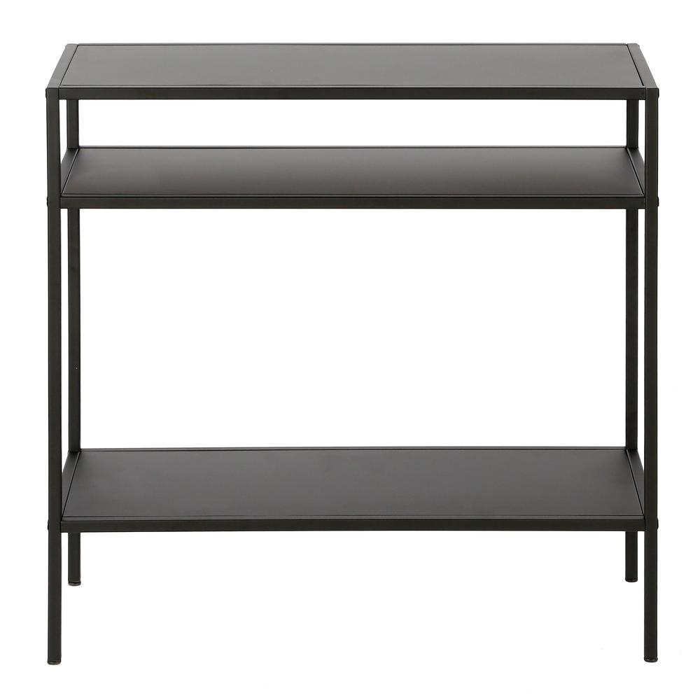 Ricardo 24'' Wide Rectangular Side Table in Blackened Bronze