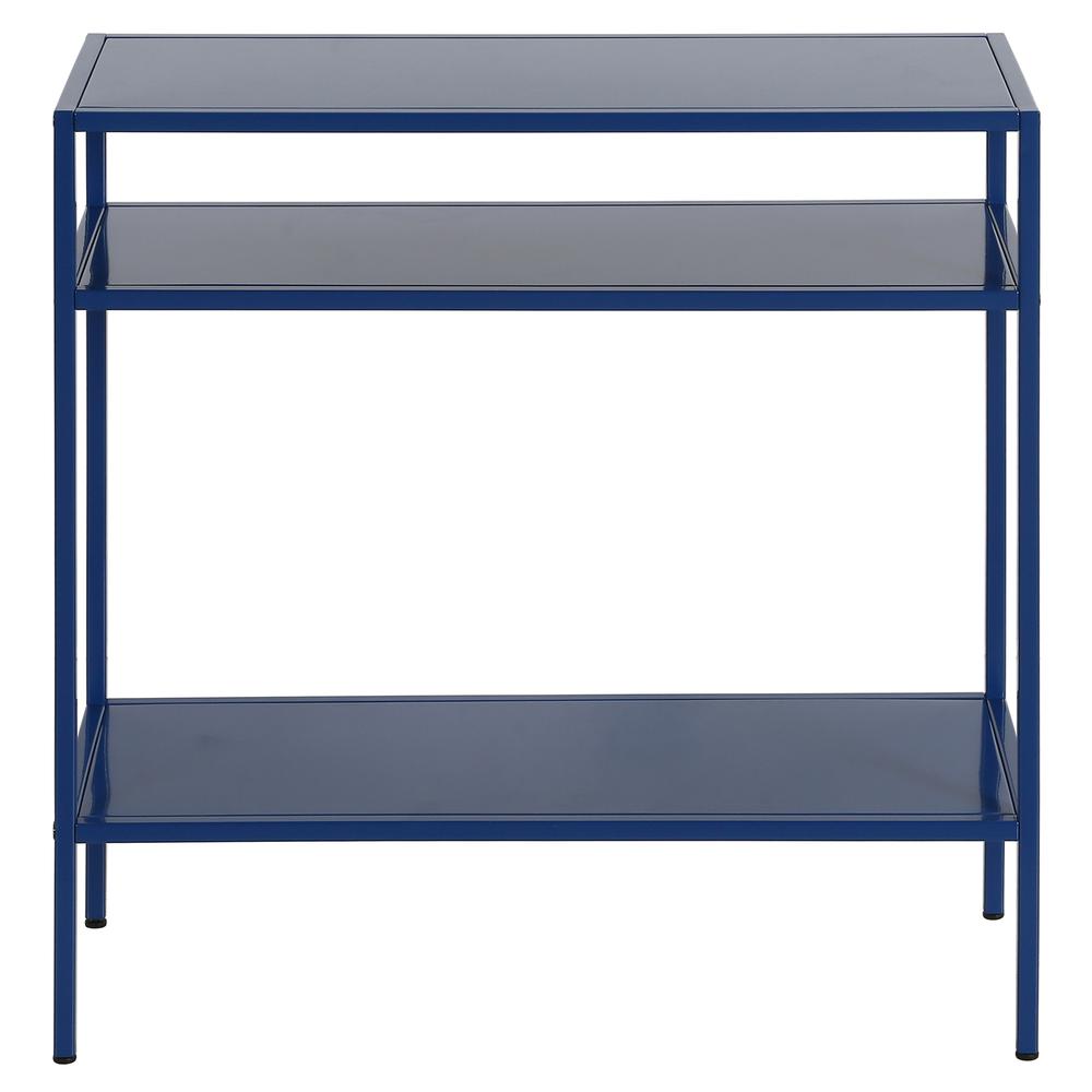 Ricardo 24'' Wide Rectangular Side Table in Mykonos Blue