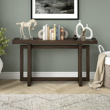 Breslow 55" Wide Rectangular Console Table in Alder Brown