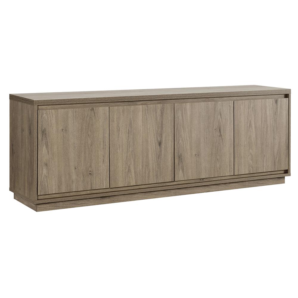 Presque Rectangular TV Stand for TV's up to 80" in Gray