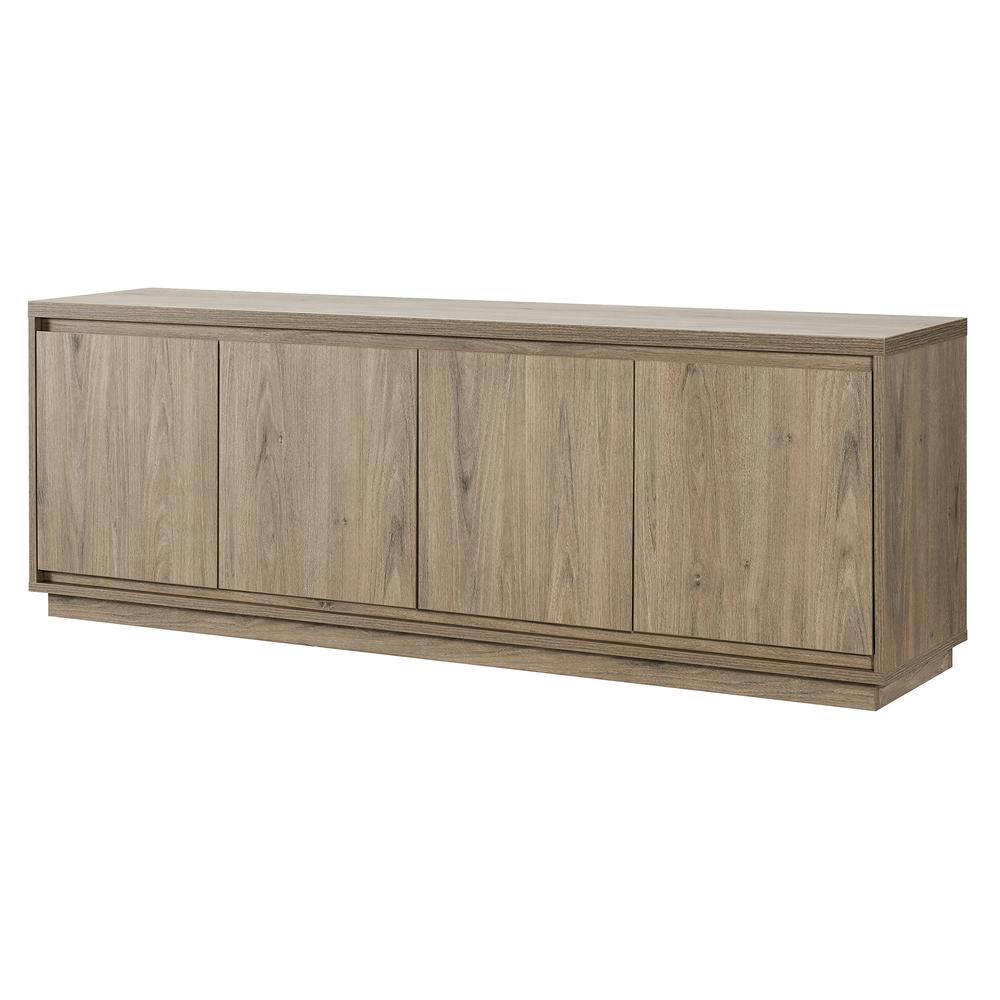 Presque Rectangular TV Stand for TV's up to 80" in Gray