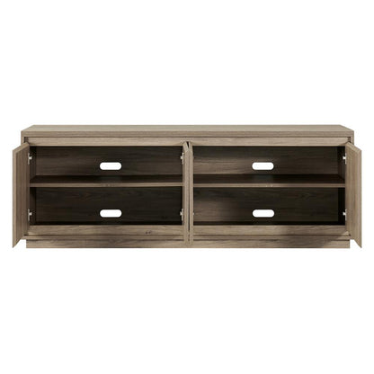 Presque Rectangular TV Stand for TV's up to 80" in Gray