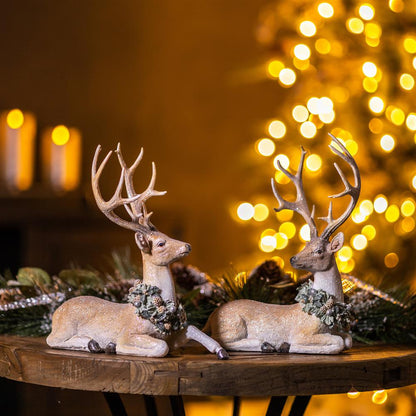 Deer (Set of 2) 11"H Resin