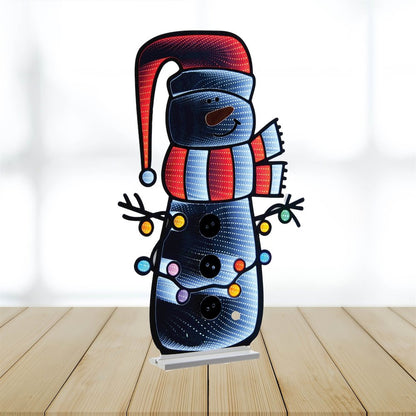 Holiday Snowman Ekkolight 35"H