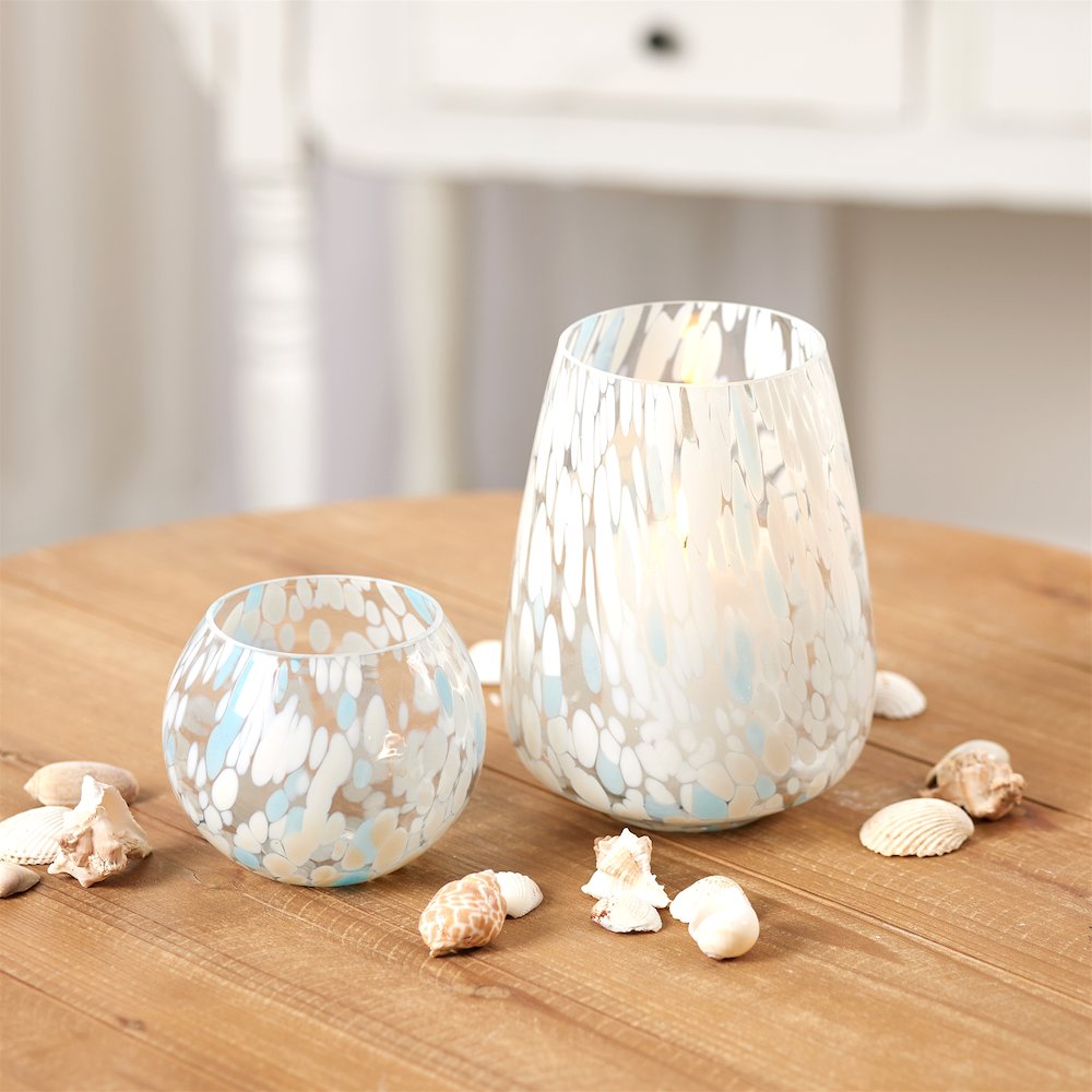 Painted Glass Candle Holder Vase (Set of 4)
