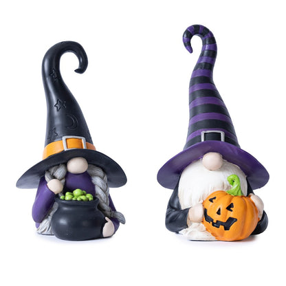 Witch Gnome Figurine (Set of 2)