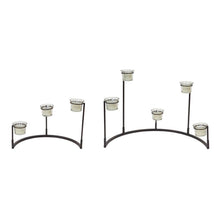 Multi-Level Votive Candle Holder Stand (Set of 4) 12"H, 8.25"H Metal/Glass