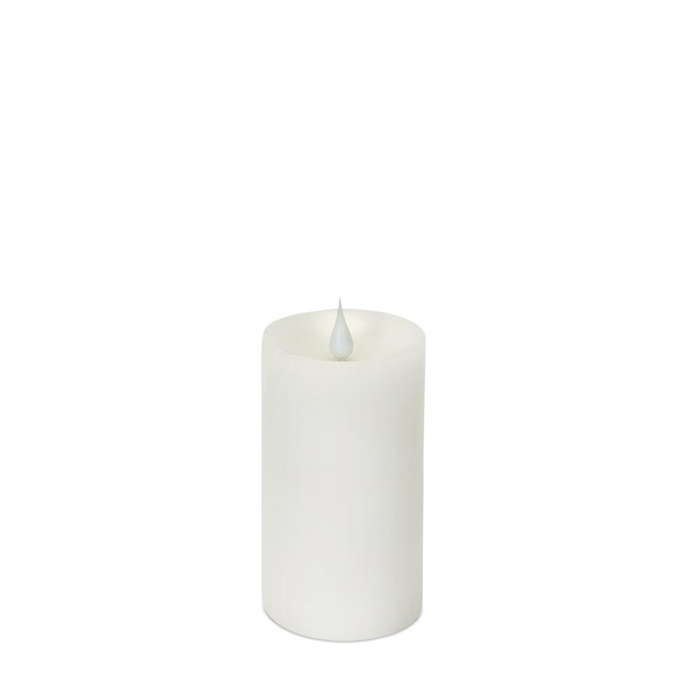 Simplux LED Pillar Candle w/Moving Flame (Set of 2)  3"D x 5"H