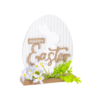 Happy Easter Rabbit Tabletop Sign