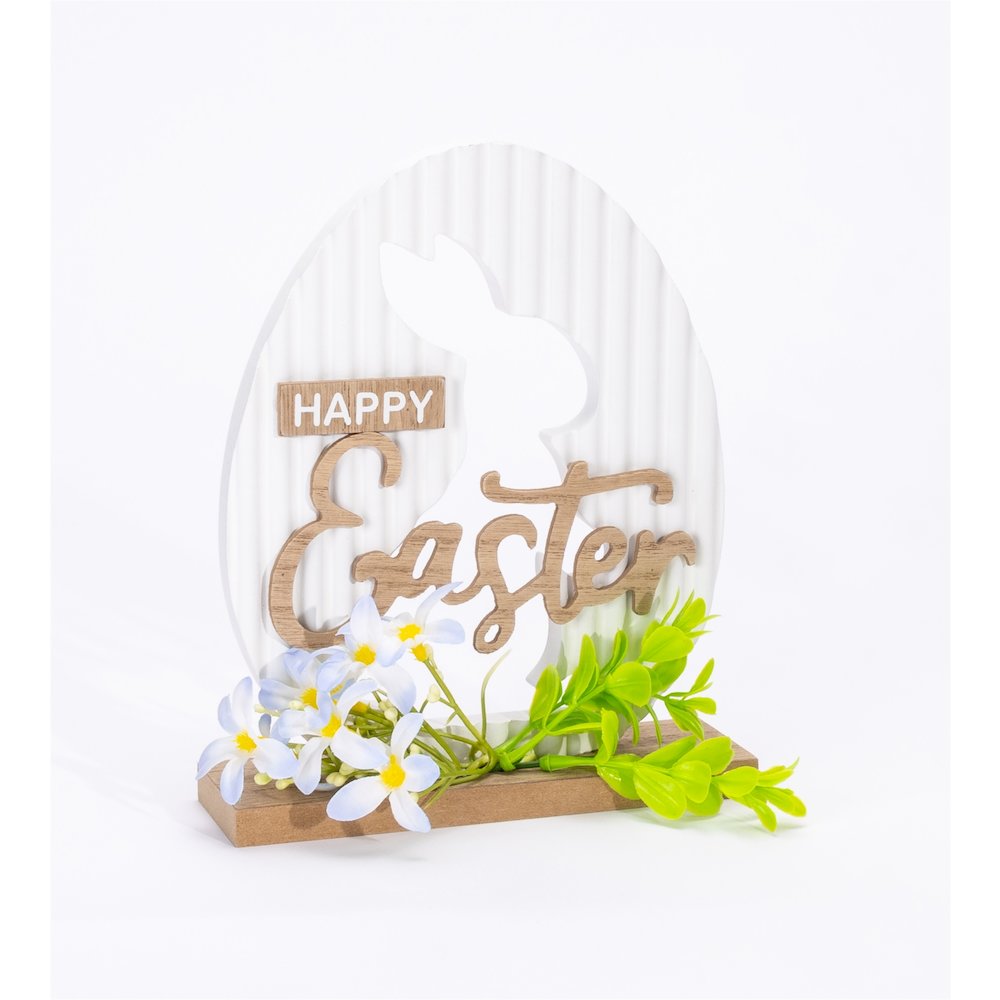 Happy Easter Rabbit Tabletop Sign