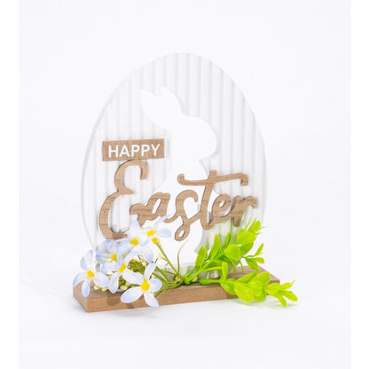 Happy Easter Rabbit Tabletop Sign