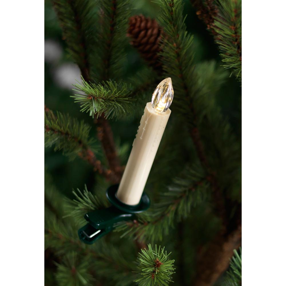 Tree Taper Candle (Set of 12) w/Remote 5.5"H Plastic