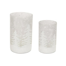 Candle Holder (Set of 4) 3.75"Dx6"H, 4.75"Dx7.75"H Glass