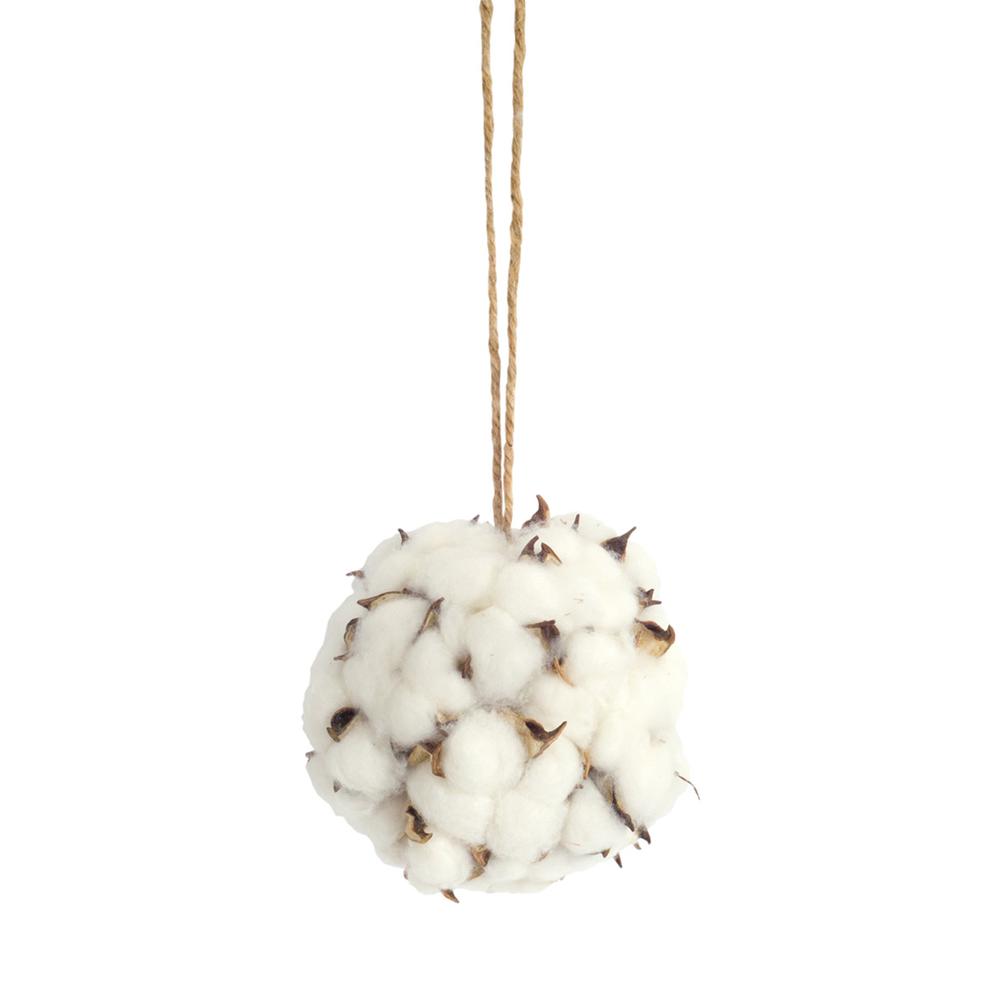 Cotton Orb (Set of 12) 4.5"D Foam/Polyester