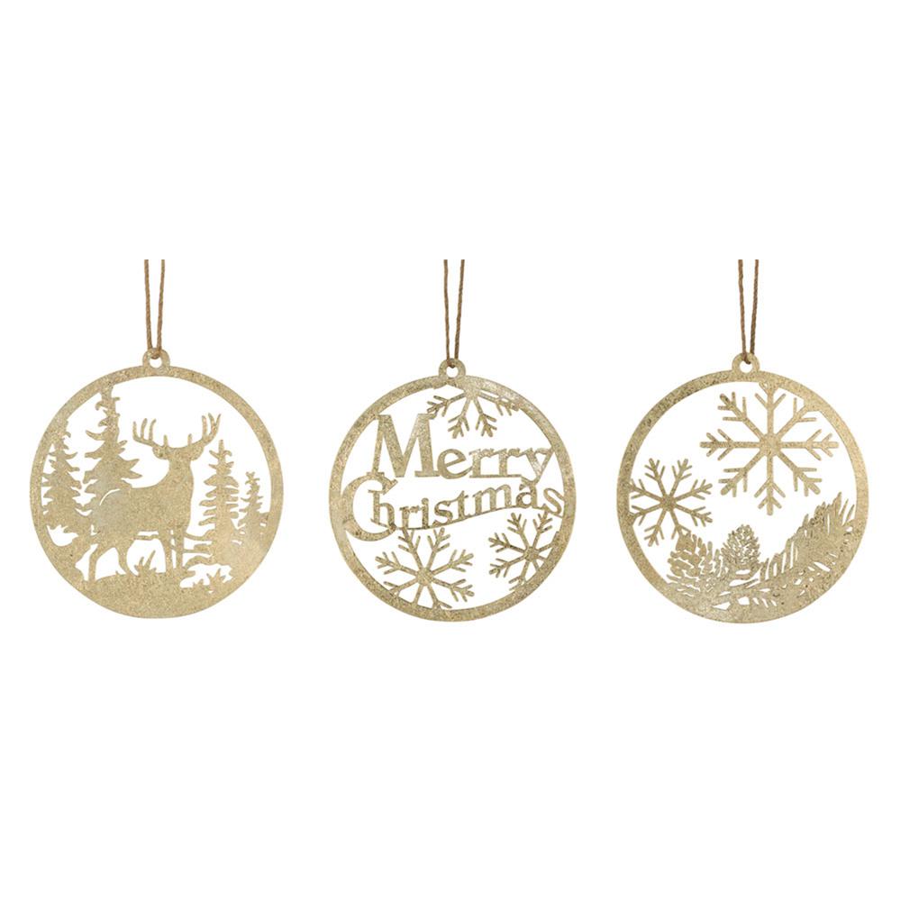 Ornament (Set of 24) 17.5"H Iron