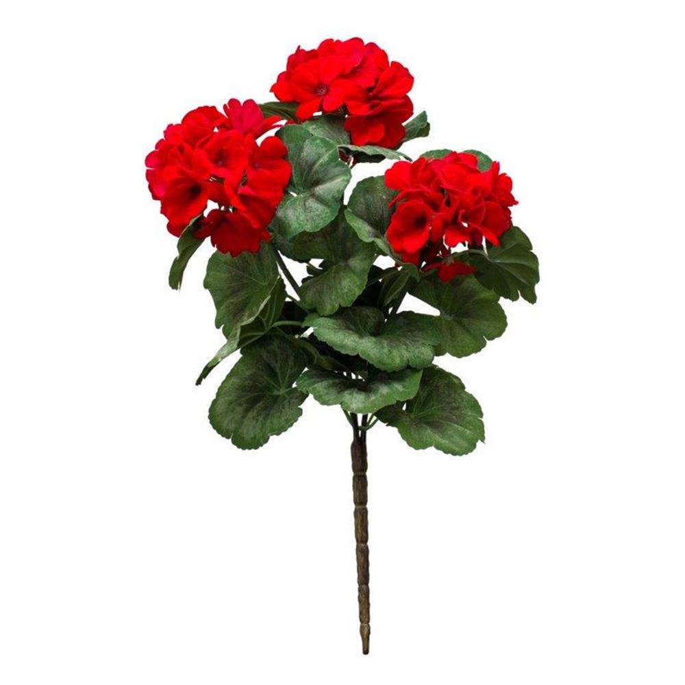 Geranium Bush (Set of 2) 20.25"H Polyester