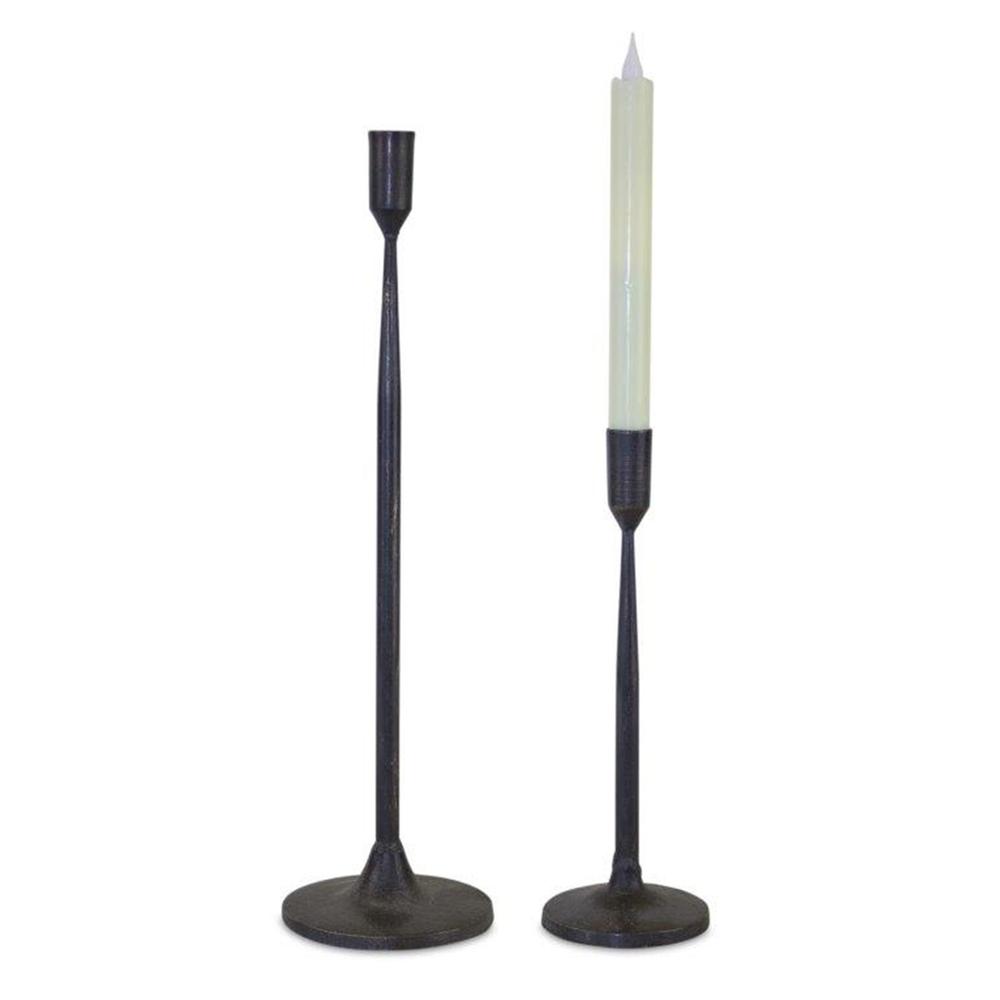 Candle Holder (Set of 2) 10.75"H, 16.5"H Metal