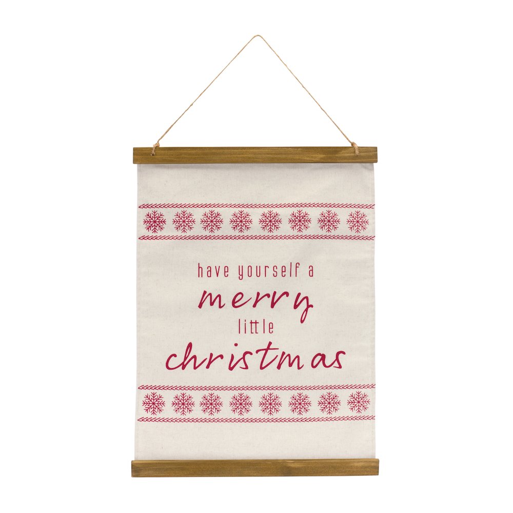Merry Christmas Banner 14.75"L x 20"H Polyester