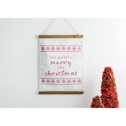 Merry Christmas Banner 14.75"L x 20"H Polyester