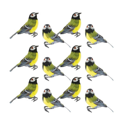 Bird Figurine (Set of 12)  Brown Foam, 85780DS