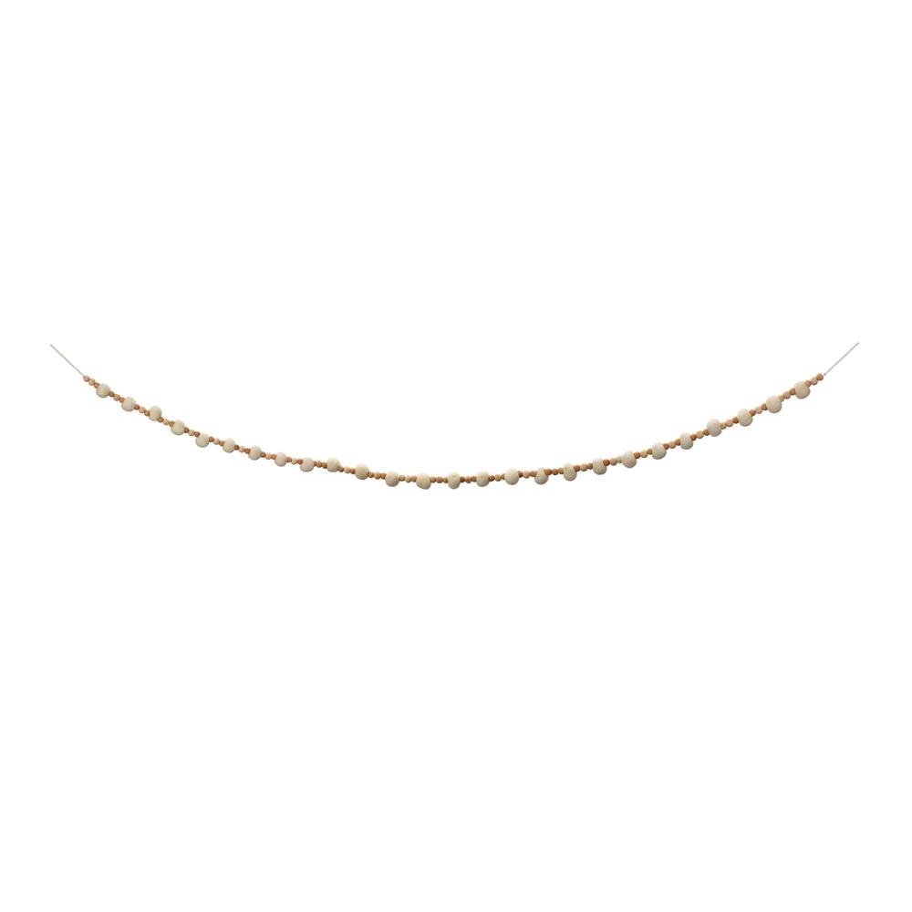 Bead Garland (Set of 2) 5.5'L Wood