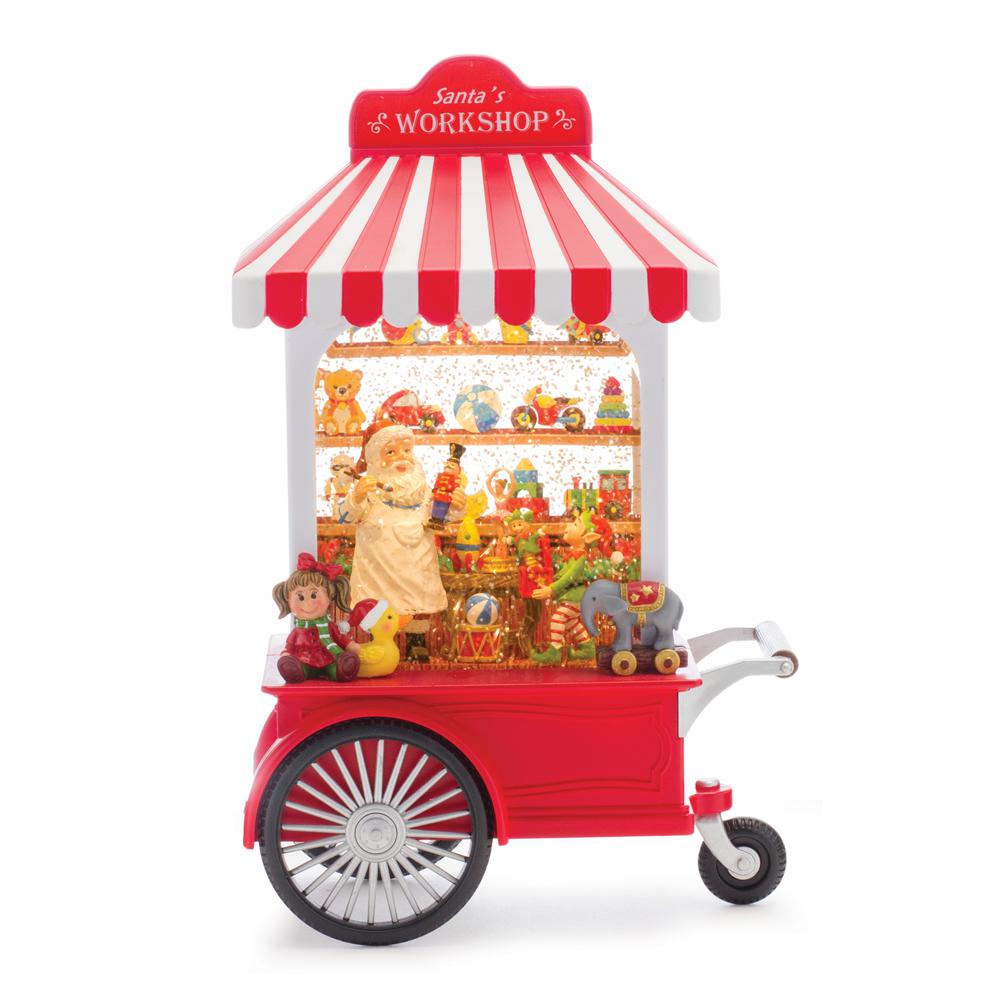 Snow Globe Santa's Workshop 10.75"H Plastic