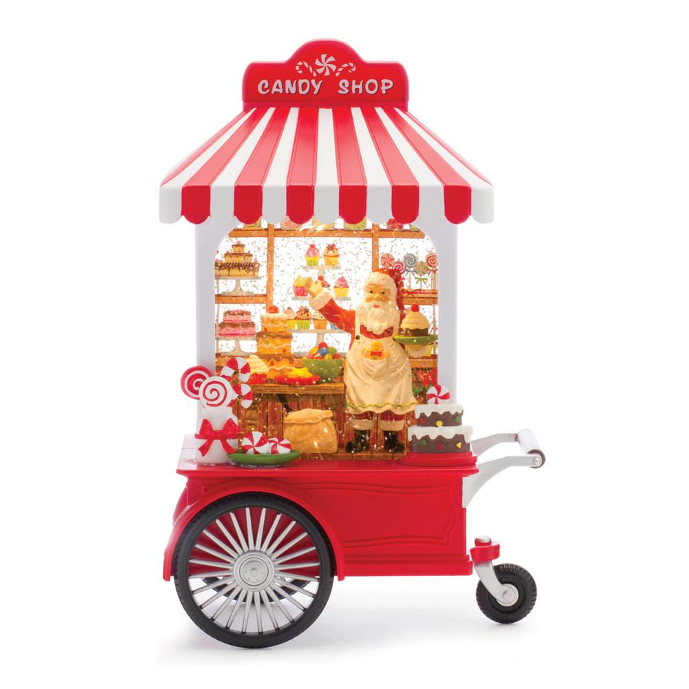 Snow Globe Candy Shop 10.75"H Plastic