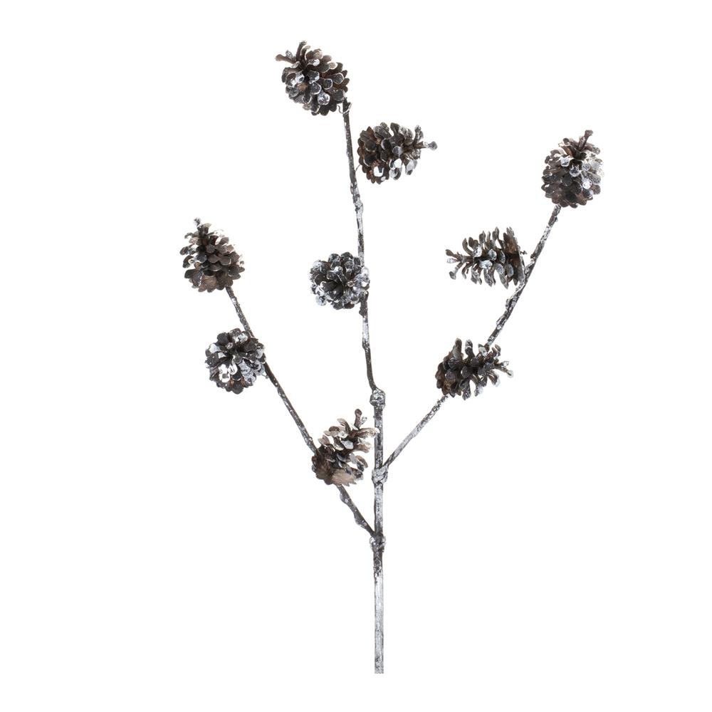 Pine Cone Spray (Set of 12) 28"H Plastic