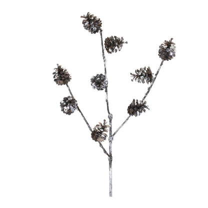 Pine Cone Spray (Set of 12) 28"H Plastic