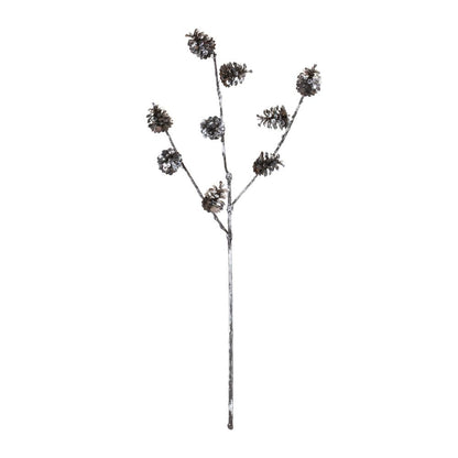 Pine Cone Spray (Set of 12) 28"H Plastic