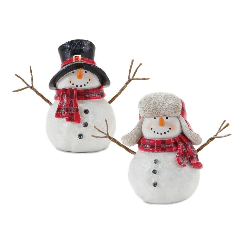 Snowman (Set of 4) 6"H Resin